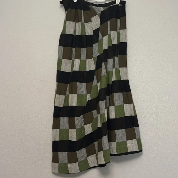 Yohji Yamamoto patch worked wool skirt - Picture 5 of 10